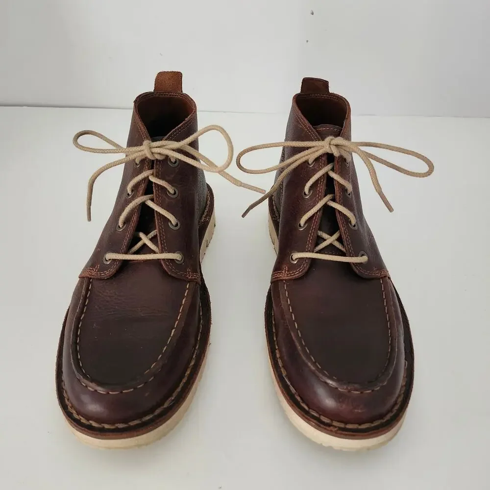 Men's Westmore Moc-Toe Chukka Boots Dark Brown Size 9